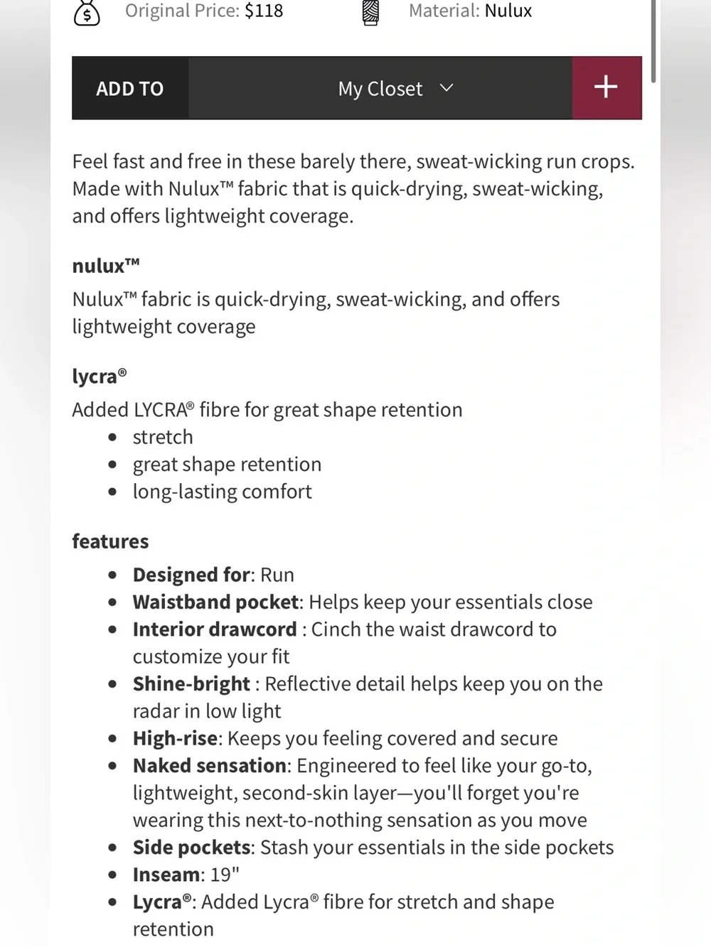 lululemon athletica lululemon fast